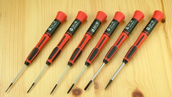6 Pce Slotted Blade Screwdrivers Set