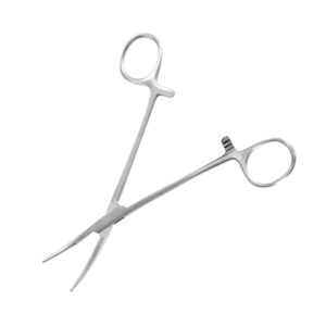 Curved Locking Forceps Jaws (Serrated)